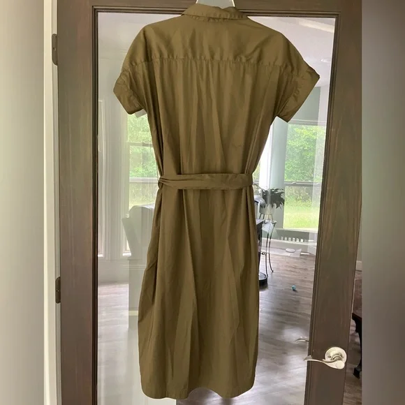 Chicos Olive Green Shirt Dress size 1P or 8/10 - Picture 5 of 5